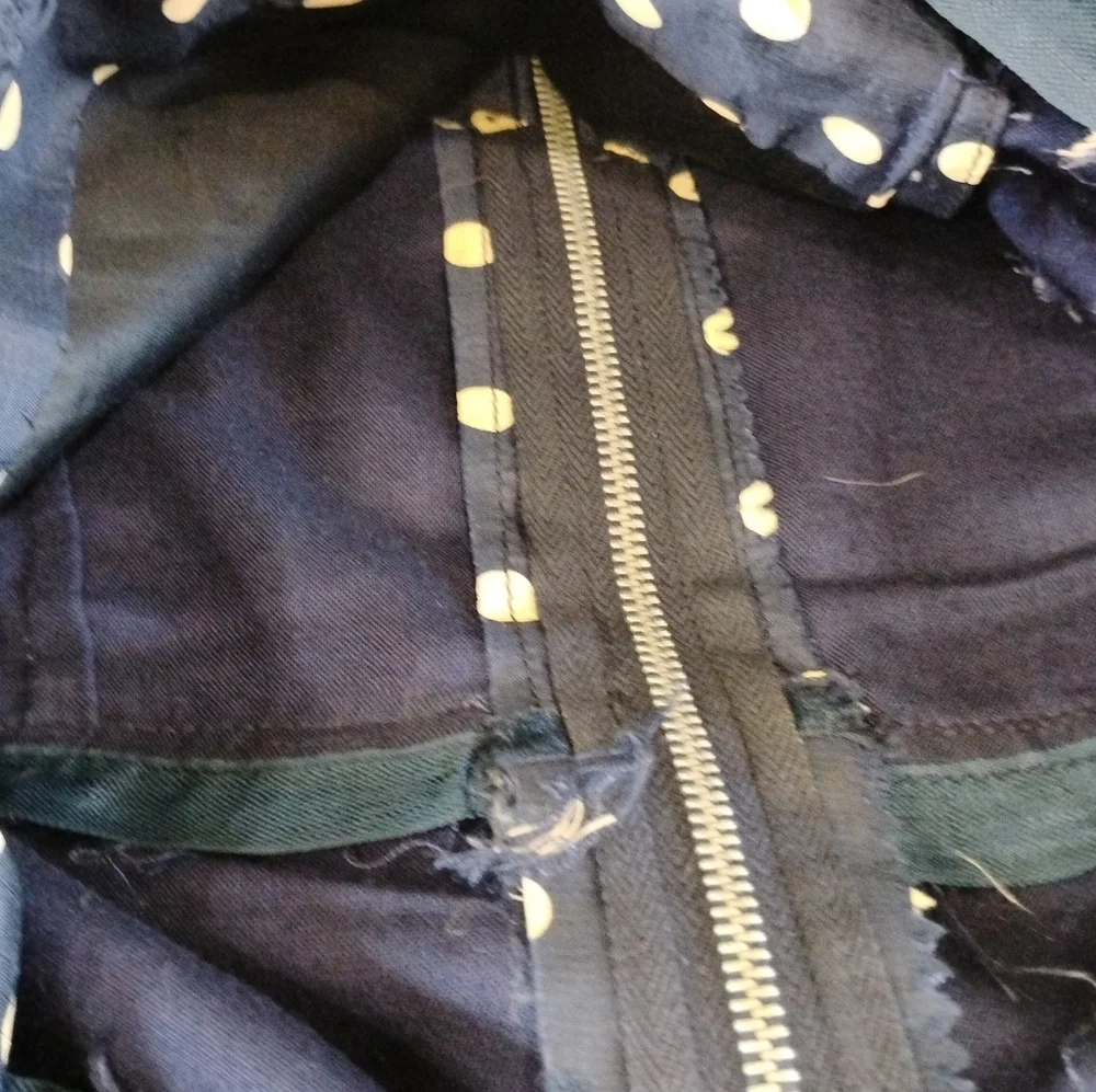 50s SILK POLKA DOT DESIGNER DRESS - Picture 7 of 11